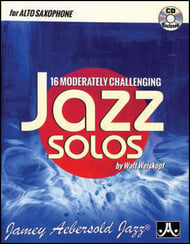 16 Moderately Challenging Jazz Solos Alto Saxophone BK/CD cover Thumbnail